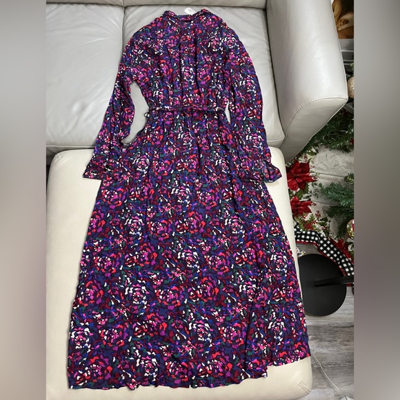 NWT - Fat Face Women's Serena Floral Print Midi Shirt Dress - US 10/L - Picture 9 of 14